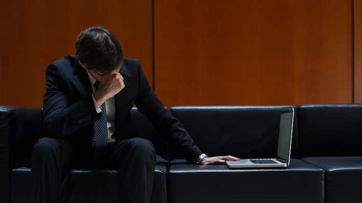 Börse Verlust Aktien Laptop