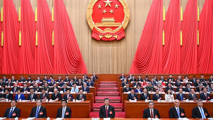 Chinas Präsident Xi Jinping am Volkskongress in Peking: Die Bevölkerung erwartet eine wirtschaftliche Perspektive.