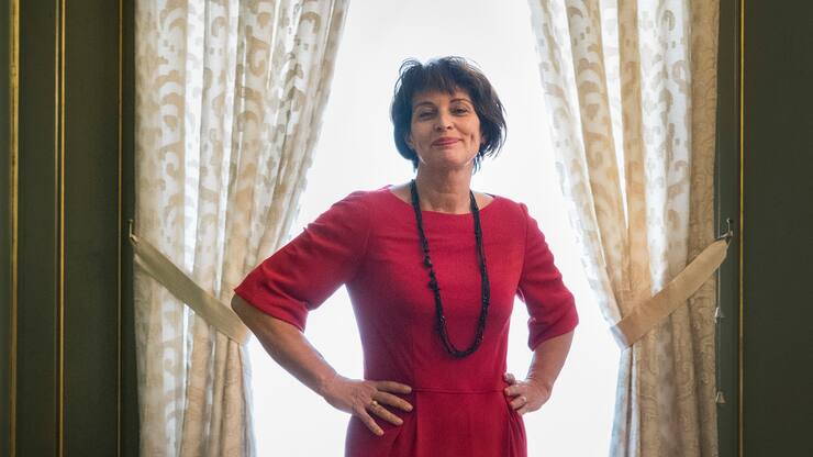 Doris Leuthard als Chefin des Eidgenössischen Departements für Umwelt, Verkehr, Energie und Kommunikation.