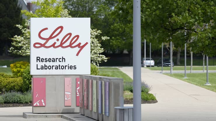 Hauptquartier von Eli Lilly in Indianapolis, USA.