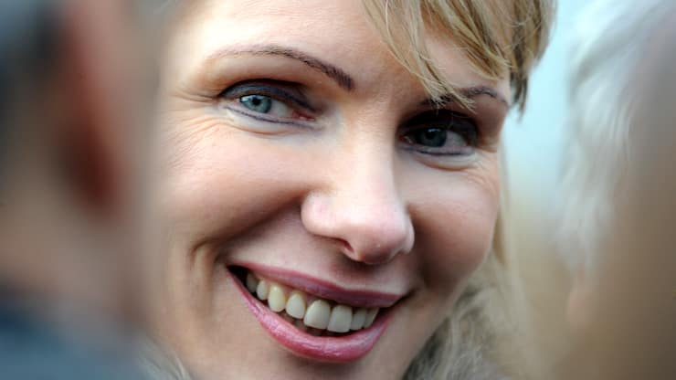 Widow of Robert Louis-Dreyfus and owner of Marseille's football club, Margarita Louis-Dreyfus attends the inauguration of the new building of the Olympique de Marseille football team's new training center named Robert-Louis Dreyfus, on January 28, 2011 in Marseille, southeastern France.     AFP PHOTO/GERARD JULIEN (Photo by GERARD JULIEN / AFP)
