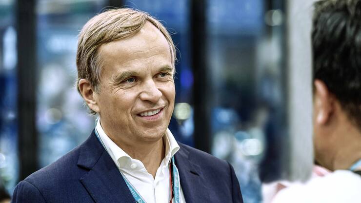 JEDDAH, SAUDI ARABIA - DECEMBER 04: CEO of Rolex, Jean-Frederic Dufour looks on in F1 Paddock Club Hospitality during final practice ahead of the F1 Grand Prix of Saudi Arabia at Jeddah Corniche Circuit on December 04, 2021 in Jeddah, Saudi Arabia. (Photo by Rudy Carezzevoli - Formula 1/Formula 1 via Getty Images)