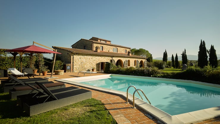 Podere Le Sensaie Toskana Ferienhaus Luxus Reichtum Ruhe Sommer