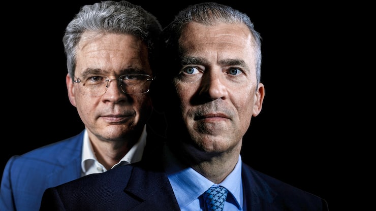 SCHATTENPRÄSIDENT? Mit Zeno Staub (l.) hat Andreas Utermann einen VR geholt, der bei der Bank jede Schraube kennt.