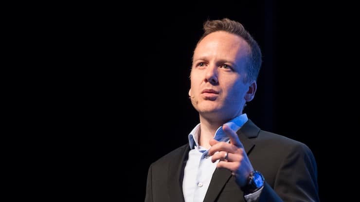The General Manager Uber of Switzerland, Germany and Austria, Rasoul Jalali at the World Tourism Forum, at the Culture and Convention Centre in Lucerne, Switzerland, on Friday, May 5, 2017. (KEYSTONE/Urs Flueeler)