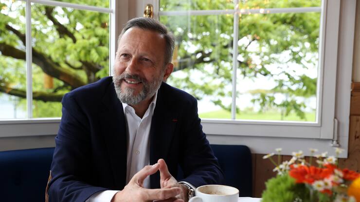 Foto: Philippe Rossier fuer Sobli,  8.5.2017, Risch ZG, Interview / Portraet von Daniel Vasella (63). Mit Christian Dorer.