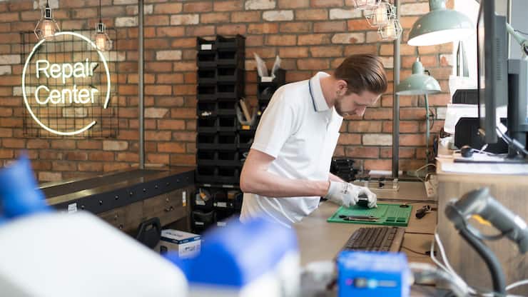 Shooting Repair Center im Swisscom Shop