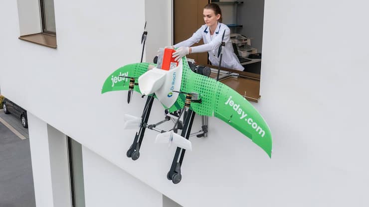 Transportdrohne in Vaduz