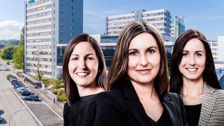 Die Buehler-Schwestern Jeannine Martina Bühler, Karin Bühlern und Maya Bühler