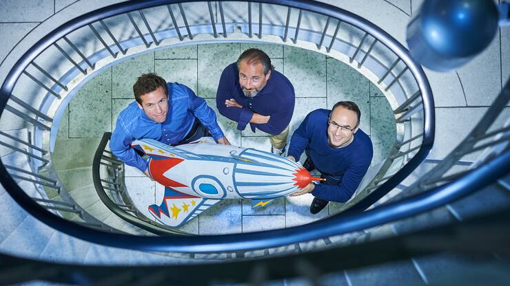 Guuru Gründer: Tonio Meier, Antoine Meier, Benno Marbach (v.l.)