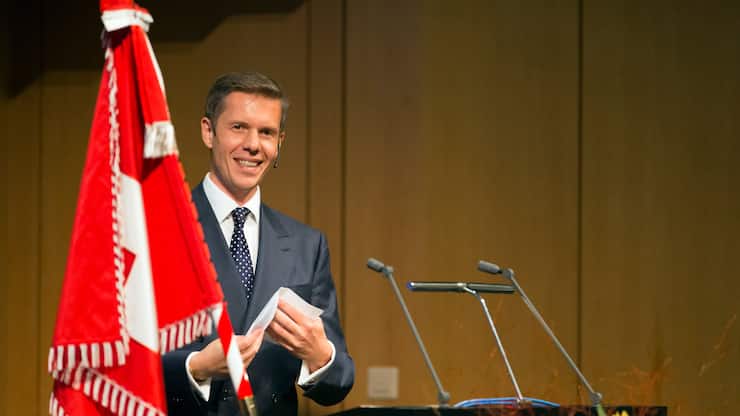 Marcus Keupp auf einem Podium