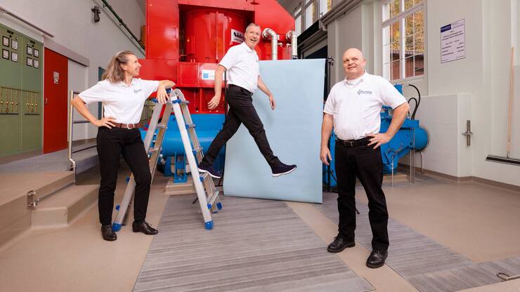 Einen Schrittvoraus: Christine Tanner, Rudolf Tanner und Peter Frei (v.l.) erkennen Defekte früher als andere.