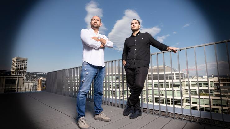 Startup Properti - Levent (schwarzes Hemd) und Adrian KÃ¼nzi
