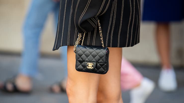 PARIS, FRANCE - JULY 03: Patricia Manfield is seen wearing mini Chanel bag outside RVDK Ronald Van Der Kemp during Paris Fashion Week - Haute Couture Fall/Winter 2019/2020 on July 03, 2019 in Paris, France. (Photo by Christian Vierig/Getty Images)