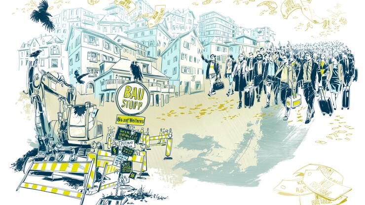 NachfrageDie Babyboomer werden nicht ­zuletzt durch qualifizierte Mit­arbeiter aus dem Ausland ersetzt. Das ohnehin begrenzte Angebot wird durch den Stau am Bau noch verstärkt.