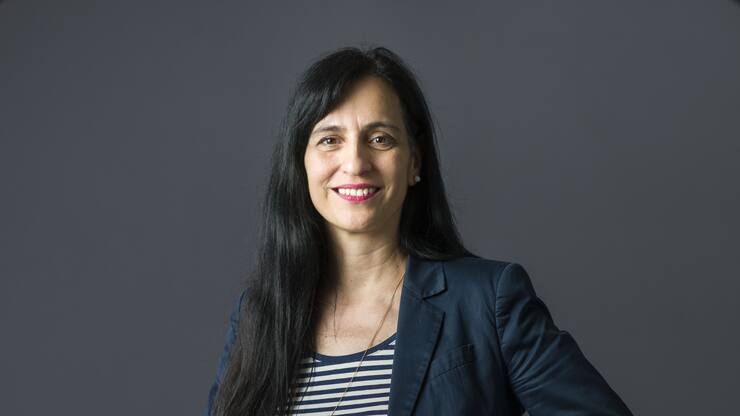 Vania Alleva, Präsidentin der Gewerkschaft UNIA, am UNIA-Hauptsitz in Bern