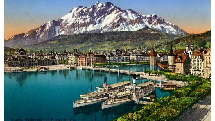 Luzern alt postkarte