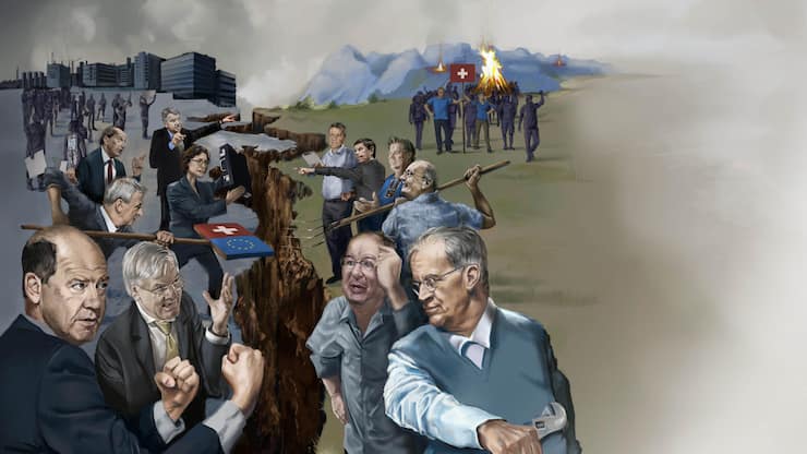 Illustration Bilanz 8: Gespaltene Wirtschaft