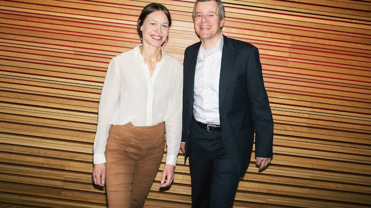 Nadja Bleuler  gemeinsam mit Lukas Dörig von Marcuard Family Office Ltd.