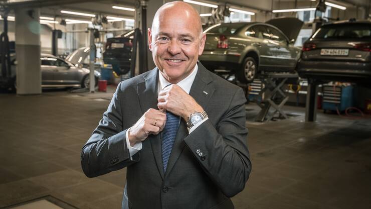 Foto: Philippe Rossier fÃ¼r SonntagsBlick, 08.01.2019, ZÃ¼rich, JahresgesprÃ¤ch mit Amag-Chef Morten Hannesbo. mit Andreas Faust