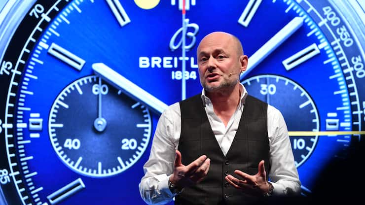 Breitling-Chef Georges Kern spricht am «Breitling Summit» in London Ende Oktober.