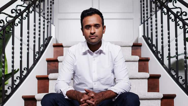 Vivek Ramaswamy in Columbus, Ohio - darf nur einmalig für BILANZ Print + Online, November 2021 verwendet werden.