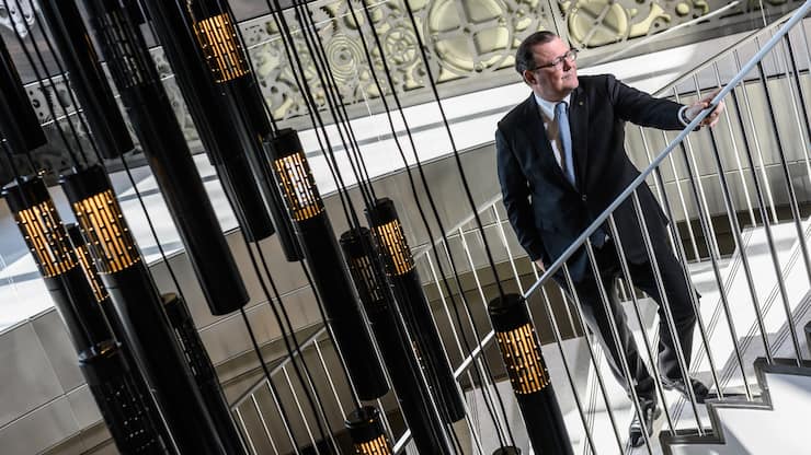 Plan-les-Ouates (GenÃ¨ve), 13 fÃ©vrier 2023.Thierry Stern, prÃ©sident de l'horloger Patek Philippe. Â©FranÃ§ois Wavre | Lundi13