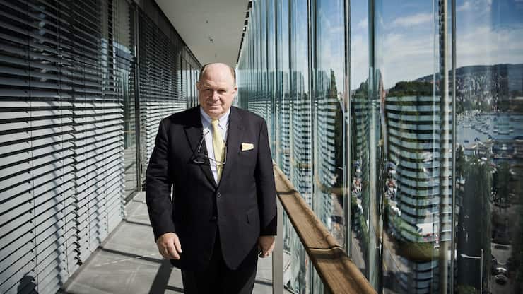 Walter Kielholz am Hauptsitz der Swiss Re in Zürich