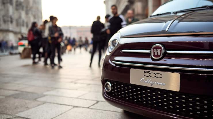 MILAN, ITALY - OCTOBER 25: The New Fiat 500 Collezione Hits the Catwalk in Milan on October 25, 2018 in Milan, Italy. (Photo by Guido De Bortoli/Getty Images for Fiat 500 Collection)