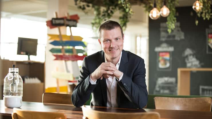 Dominic Millioud, Country Manager eat.ch, in seinem BÃ¼ro in ZÃ¼rich