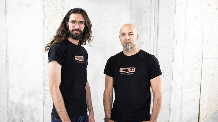 Die Start-up-Gründer Xaver Walser (rechts) und Paul-Emile Joëssel (links).