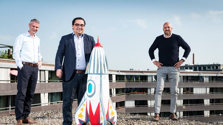 Maurus Fries, Alberto Rama und Julian KÃ¶hler vom Startup Investment Navigator in ZÃ¼rich