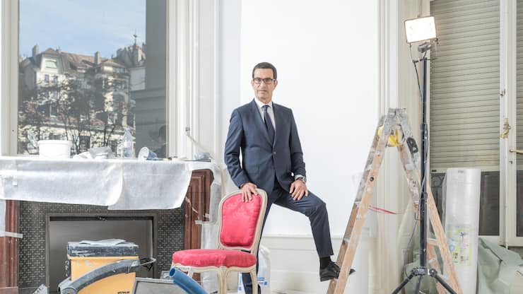 Michel Juvet, managing partner de la banque privÃe Bordier & Cie. GenÃve, 16 octobre 2018.