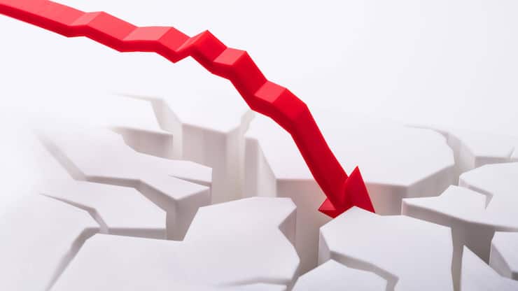 Ein massiver Absturz zeichnet sich ab. 