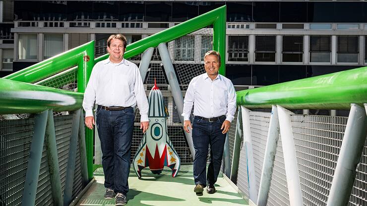 Dirk Sebald (r.) und Florian Herzog: Gründer von Deon Digital
