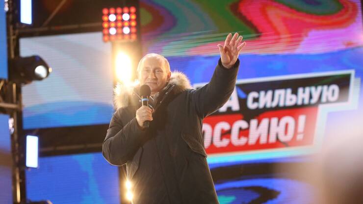 Wladimir Putin gewinnt die Präsidentschaftswahl