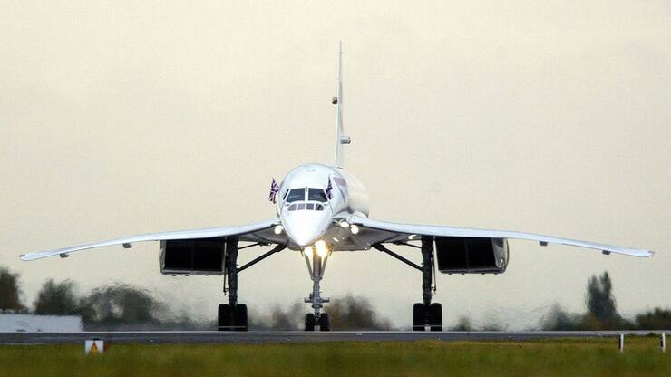 Concorde auf der Startbahn