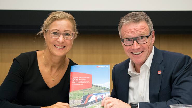 Jeannine Pilloud und Andreas Meyer