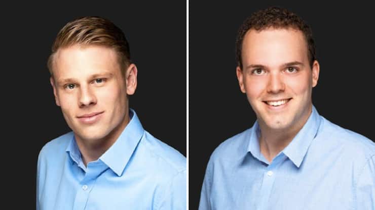 Guillaume Bourquenoud (l.) und Valentin Moullet versuchen die Risiken mit künstlicher Intelligenz zu verringern. 