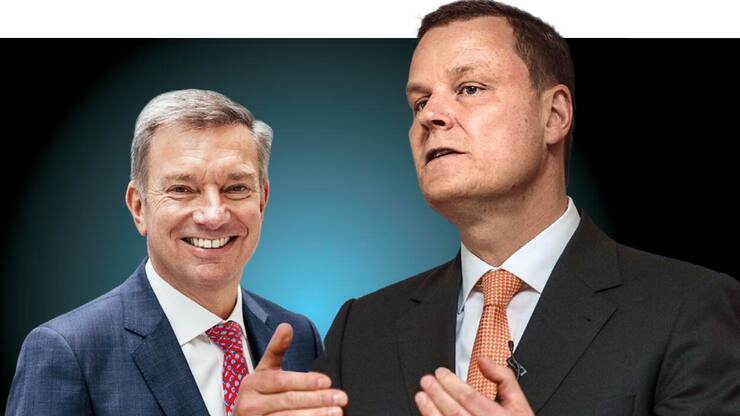 Stresstest: CEO Peter Feld (r.) und Präsident Patrick De Maeseneire kämpfen bei Barry Callebaut mit dem stark anziehenden Kakaopreis.