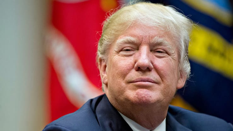 Donald Trump Grinsen