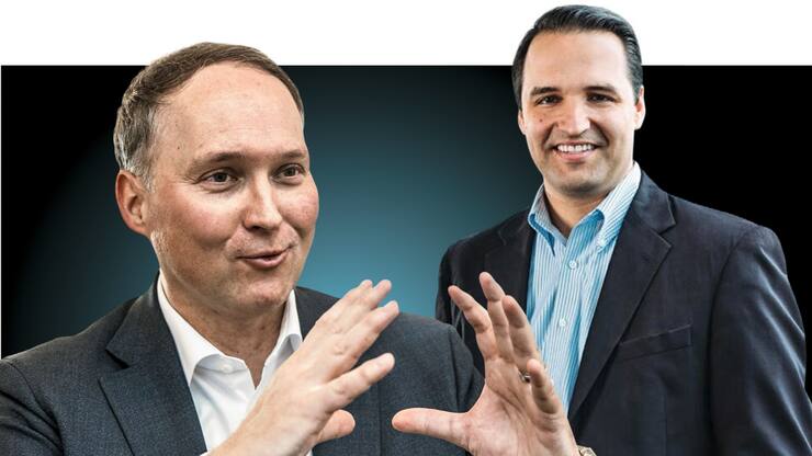 David Layton (r.), CEO von Partners Group, und Ypsomed-Chef Simon Michel bieten mit ihren Firmen schönes Kurspotenzial.