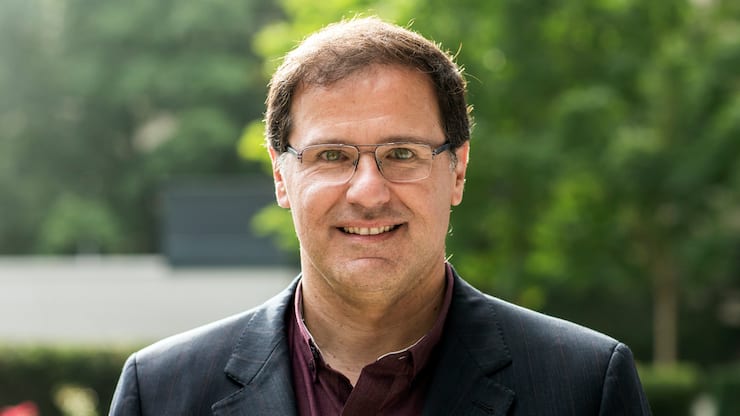 Alvaro Oliveira, co-founder of the airline Swiss Skies, poses during a press conference about the launch of the new airline "Swiss Skies" in Basel, Switzerland, on Friday, September 14, 2018. (KEYSTONE/Alexandra Wey)