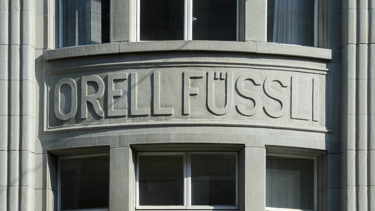Blick auf den Hauptsitz der Orell Fuessli Holding AG, aufgenommen am Mittwoch, 12. August 2015, in Zuerich. Wie am Donnerstag, 13. August 2015, bekannt wurde, erzielte Orell Fuessli im ersten Semester 2015 einen Nettoerloes von 141,5 Millionen Franken (Vorjahresperiode 131,2 Millionen), dies entspricht einer Steigerung von rund 8 Prozent gegenueber dem Vorjahr. (KEYSTONE/Ennio Leanza)..
