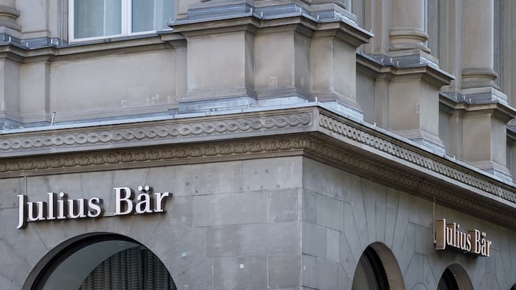 Bank Julius Baer branch at Bahnhofstrasse 36 in Zurich, Switzerland, on July 9, 2018. (KEYSTONE/Christian Beutler)Der Standort der Bank Julius Baer an der Bahnhofstrasse 36 in Zuerich, aufgenommen am 9. Juli 2018. (KEYSTONE/Chritian Beutler)