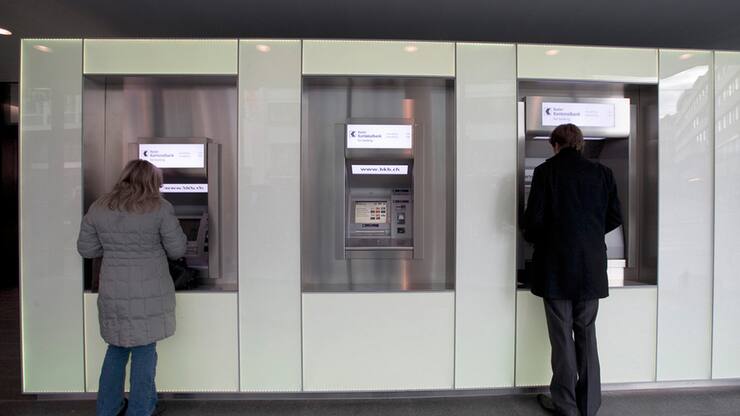 Geldautomat der Basler Kantonalbank