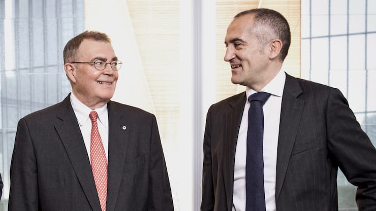 Der Meister und sein Manager: Dem Patron Alfred N. Schindler (links) diente Silvio Napoli rund drei Jahrzehnte loyal. Nun verlässt er den Konzern recht abrupt.