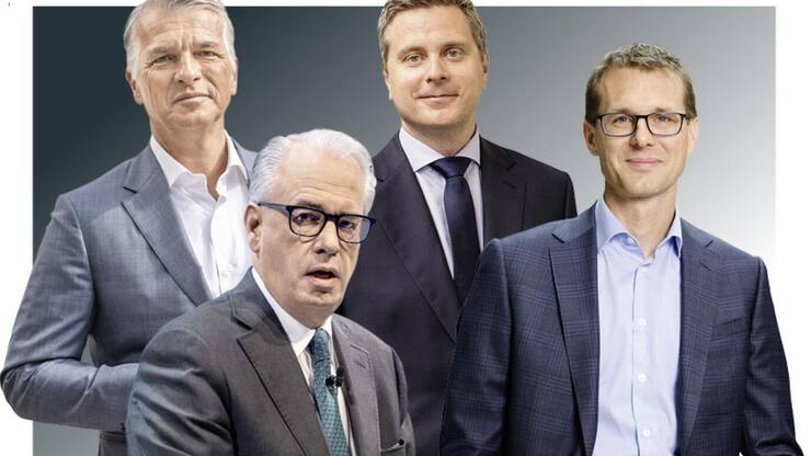 Gesuchte Banker: Sechs CEOs figurieren 2023 im Vergleich zum Vorjahr neu in den Top Ten der meistgegoogelten Chefs.