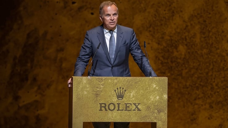Gala Ceremony, The 20th anniversary of the Rolex Mentor and ProtÃ©gÃ© Arts Initiative, Stavros Niarchos Foundation Cultural Center, Athens 2023 Jean-FrÃ©dÃ©ric Dufour, Chief Executive Officer, Rolex SA