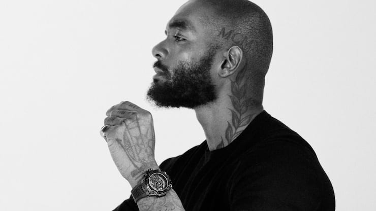 <p>Samuel Ross prägte 2019 als Gewinner des Hublot Prize und als Markenbotschafter mit. Am Handgelenk: «seine» Big Bang Unico SR A.</p>